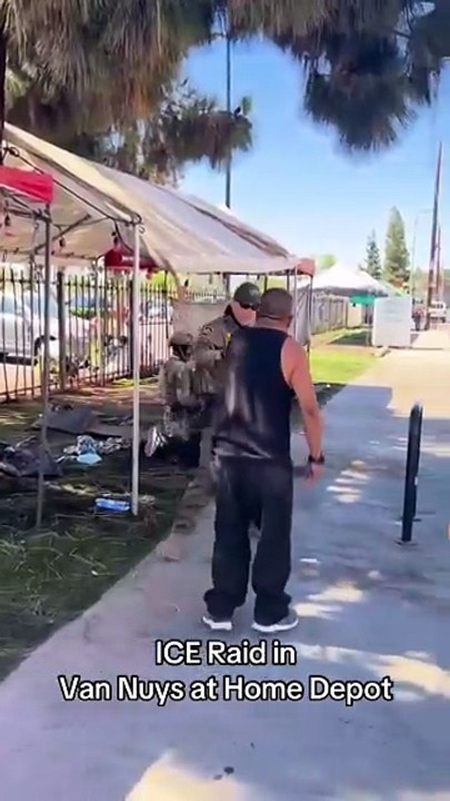 ICE using Excessive Force During Raid