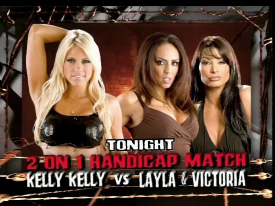 Kelly Kelly vs. Layla & Victoria: ECW on Sci-Fi: December 11, 2007