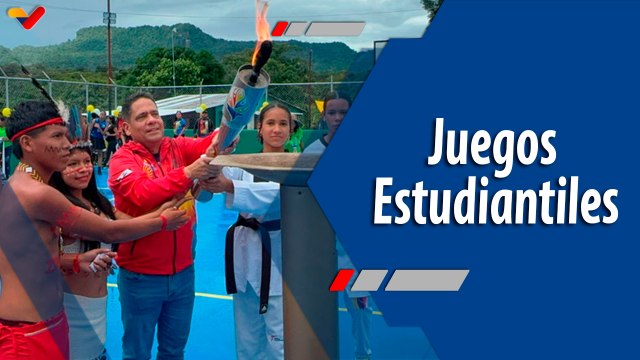Deportes VTV | Atletas de la Guayana Esequiba reciben la antorcha de los Juegos Estudiantiles 2025