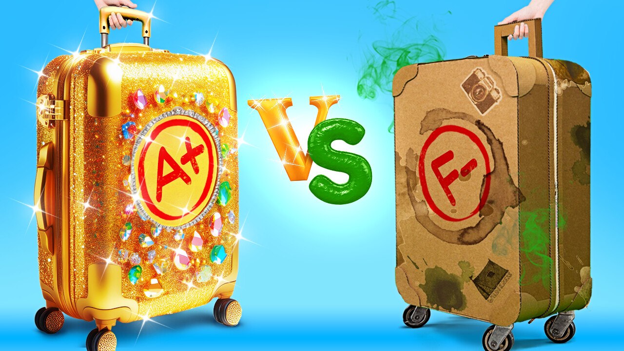 ÉTUDIANT RICHE VS PAUVRE DE RETOUR À L'ÉCOLE ! ✈️ Astuces de Survie et Bricolages par 123 GO!