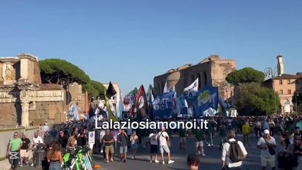 Lazio, manifestazione ai Fori Imperiali