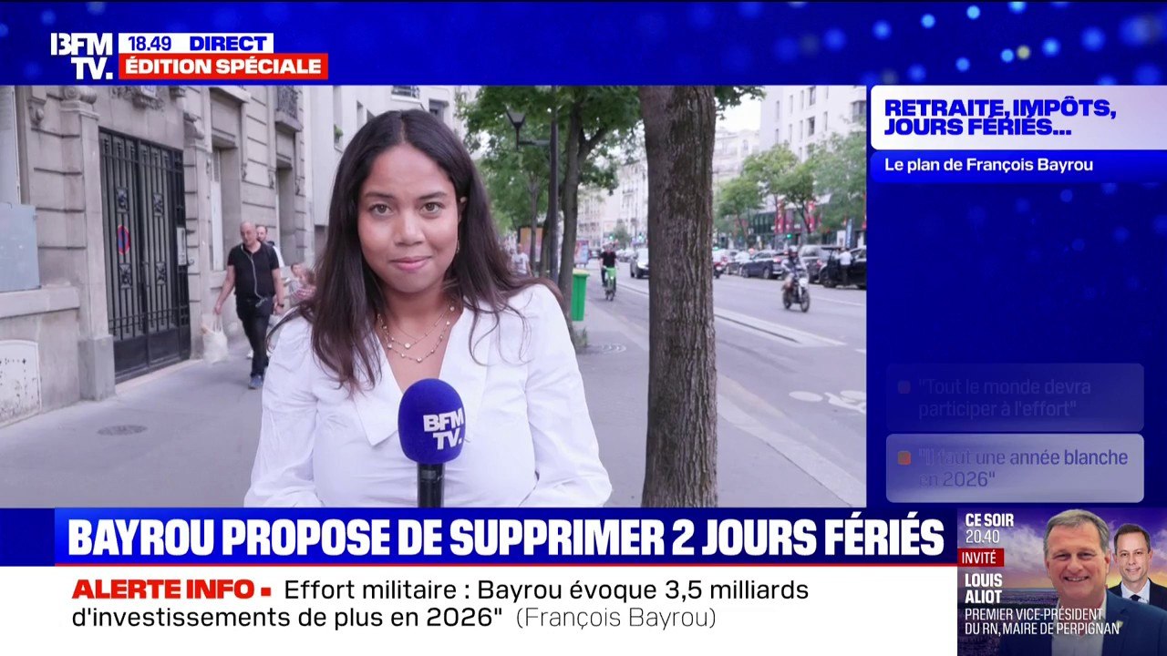 Suppression de deux jours fériés: "Ça ne va pas régler les problèmes structurels que la nation doit relever", estime ce Français