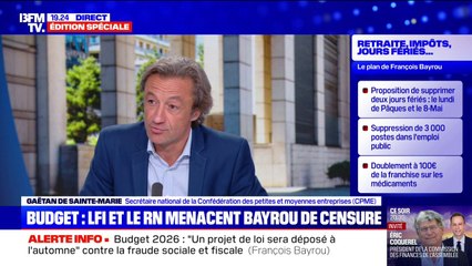 "Si on a de nouveau une censure, je suis très inquiet pour les PME de ce pays", dénonce le secrétaire national de la Confédération des petites et moyennes entreprises