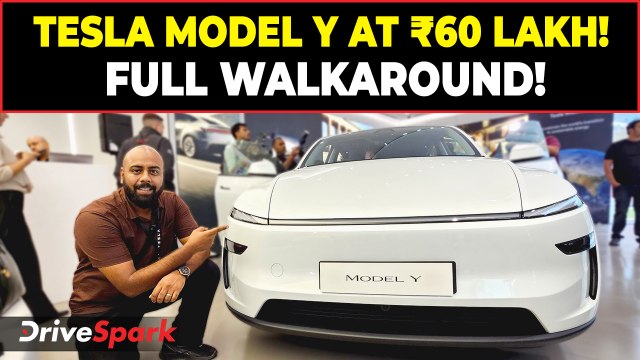 Tesla Model Y Launched in India at ₹60 Lakh! 🇮🇳 | Full Walkaround & First Look 🔥