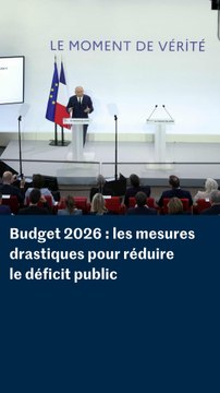 Les principales annonces de François Bayrou sur le budget 2026