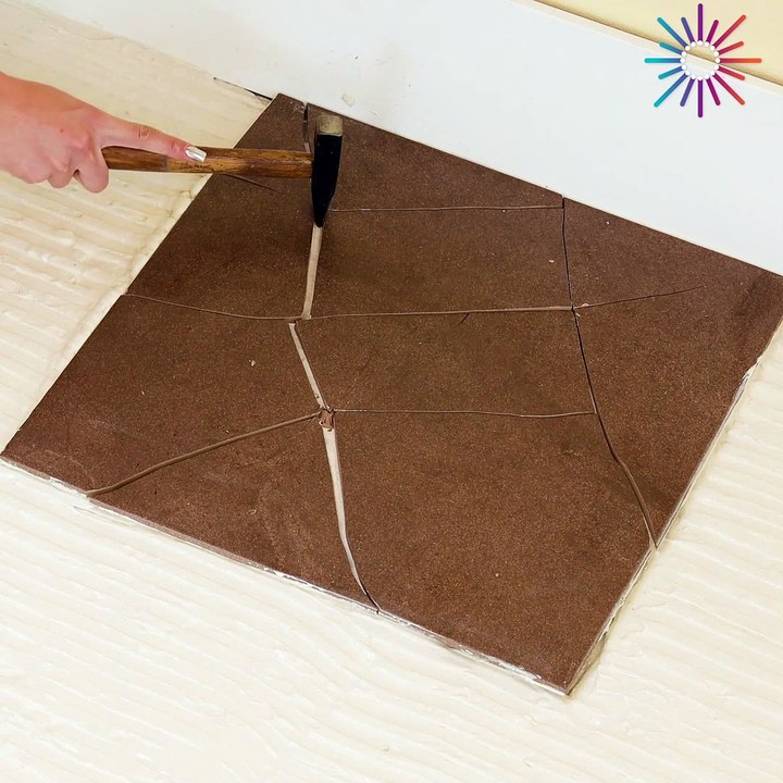 DIY unique tile laying! 🙌💯