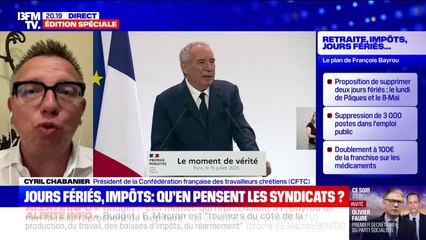 Jours fériés: "Notre principale difficulté, c'est que nous n'avons pas assez de Français qui travaillent", estime le président de la Confédération française des travailleurs chrétiens