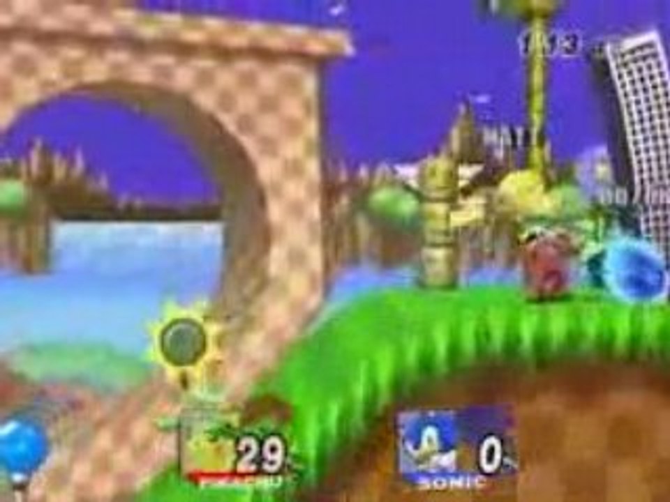 Petit combat Sonic vs Pikachu