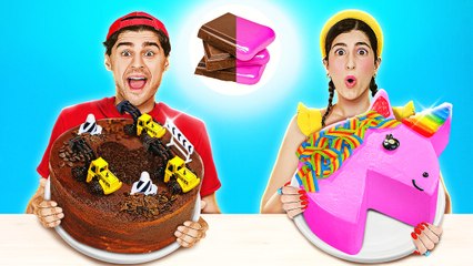 NEW 123 GO! Bubble Gum vs Chocolate Challenge 🍫Creative Cake Decorations You’ll Love! 🍬