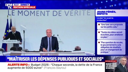 Story 1 : Bayrou, “Stop à la dette, en avant la production” - 15/07