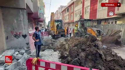 İstanbul Küçükçekmece'de doğal gaz borusunda patlama