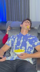 How to sneak chips while he sleeps 🤫💤 Mess-free trick!