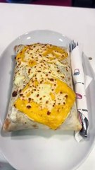 Cheddar-filled French tacos, oven-gratinated #FrenchTacos #CheddarCheese #Gratinated #CheeseLovers #OvenBaked