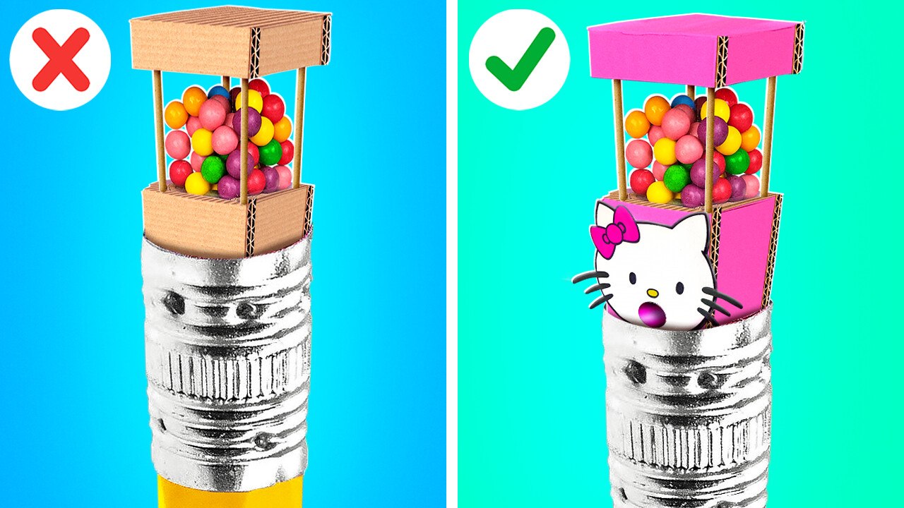 IDÉES DE CADEAUX RAPIDES 🎁 || Astuces Parentales avec du Carton 📦 Conseils DIY par 123GO! Genius