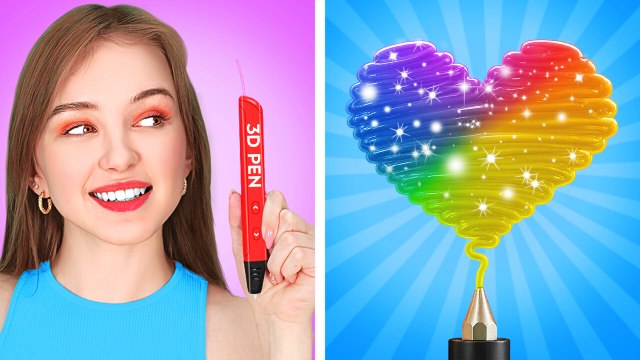 LA MAGIE DU STYLO 3D ! Créations impressionnantes & Magnifiques bijoux faits maison par 123 GO! Like