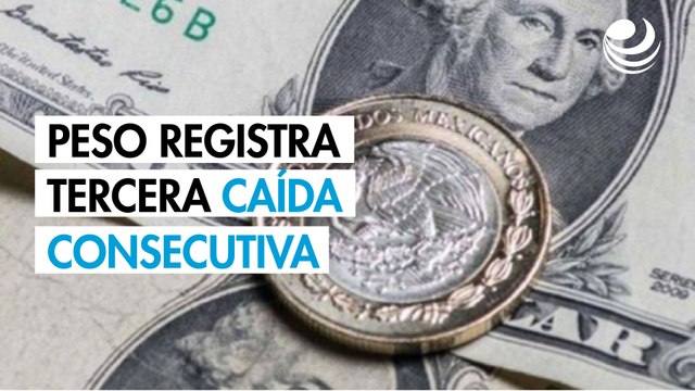 Peso retrocede tras dato de inflación de EU y registra tercera caída consecutiva
