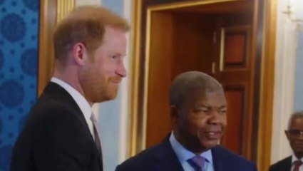 Prince Harry welcomed to Angola for solo trip 28 years after Diana’s historic landmine walk