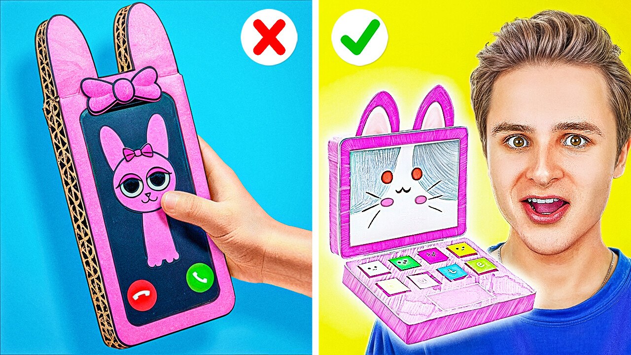 ASTUCES & CRÉATIONS UNIQUES EN CARTON || Enfants VS Parents ! Astuces parentales par 123 GO! SCHOOL