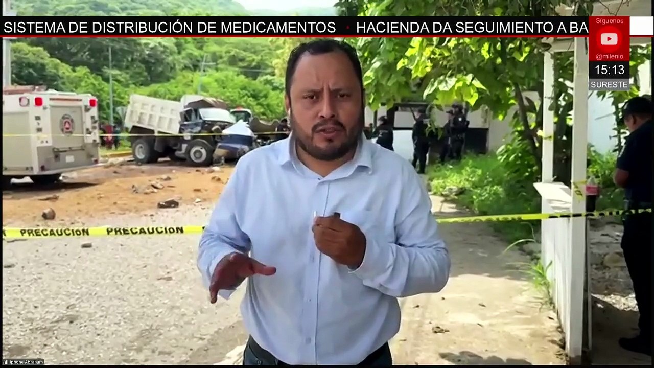 Camión se queda sin frenos y causa accidente en...