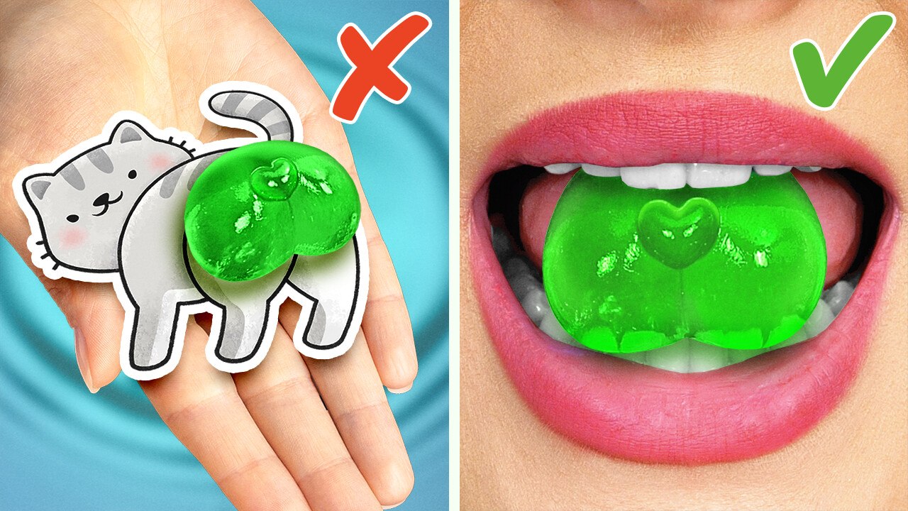 🍬+🍣=💥 Epic Toffee Candy Sushi Hack!