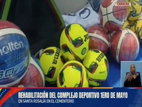 Gobierno Bolivariano entrega rehabilitado Complejo Deportivo 1ro de Mayo en la pquia. Santa Rosalía