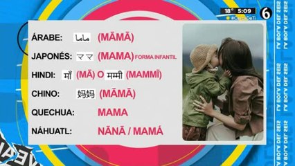 Sabías que mamá se dice casi igual en todo el mundo