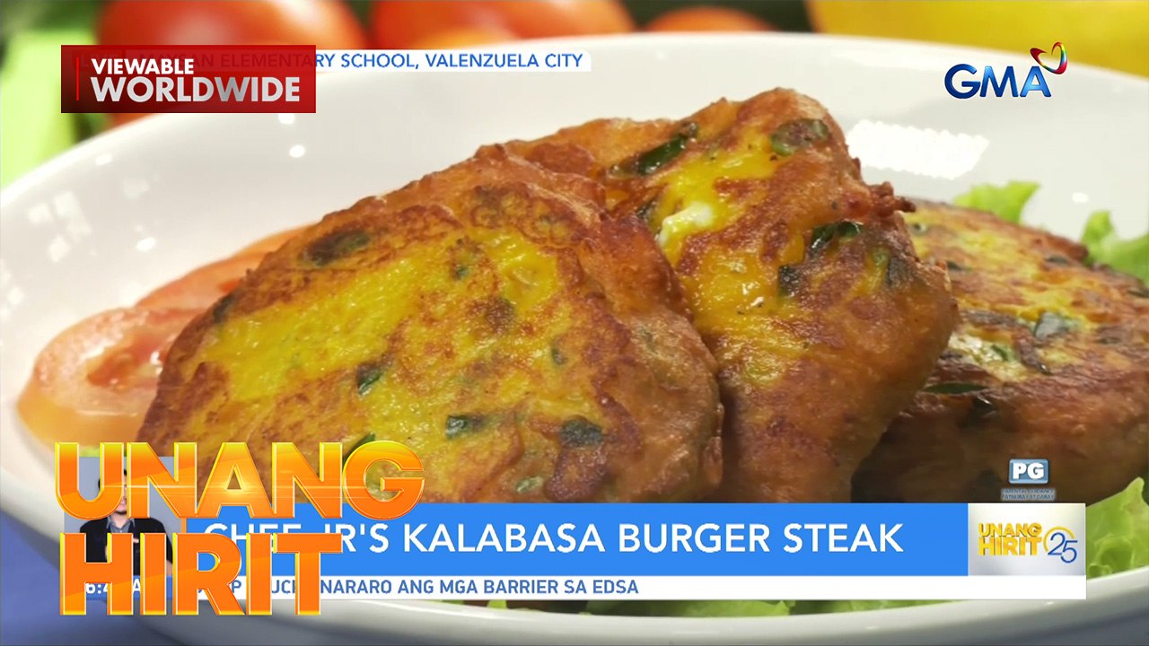 Kalabasa burger steak with Chef JR | Unang Hirit