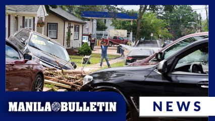 2 dead in New Jersey after floodwaters carry away vehicle during heavy rains that hit Northeast