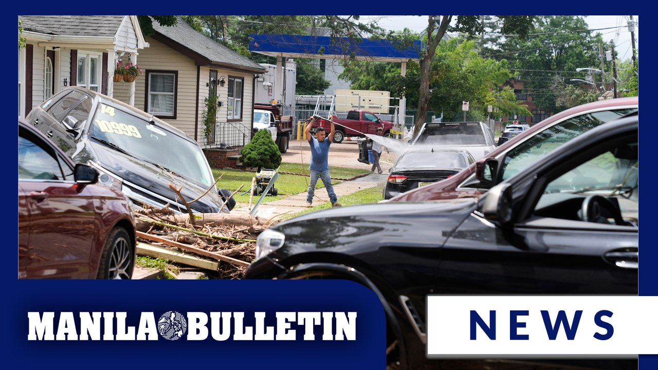 2 dead in New Jersey after floodwaters carry away vehicle during heavy rains that hit Northeast