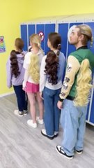 Too Many Hair Clips?! Watch This Chaos! 💇‍♀️🎀 #funny