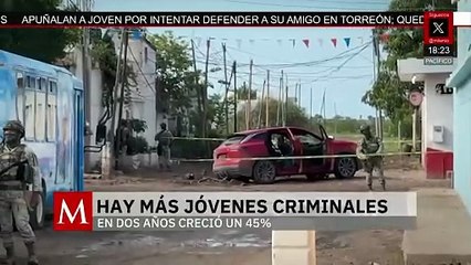 En 2 años creció un 45% la cantidad de jóvenes criminales en México