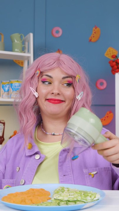 Genius Vegetable Slicer Kitchen Gadget! 🥕✨ #asmr #gadgets #cooking