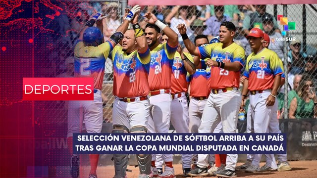 Arribó a Venezuela la selección de Sóftbol Masculino que se consagró campeón mundial de la disciplina en Canadá DEPORTES EDICIÓN CENTRAL 15-07-2025