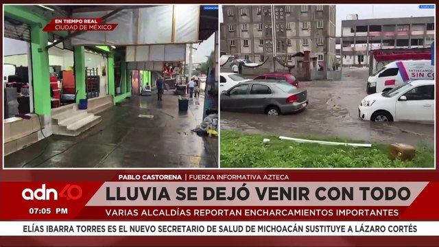 Fuertes lluvias y granizo colapsan vialidades de la CDMX I Ciudad Desnuda