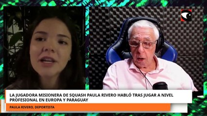 La jugadora misionera de squash Paula Rivero habló tras jugar a nivel profesional en Europa