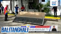 Floodgate patungong Manila Bay, binuksan; trash trap, ikinabit para makolekta ang mga basura sa baha | Balitanghali