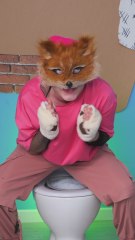 Potty Training a Fox in Prison 🦊🚽 #pranks #funny #challenges