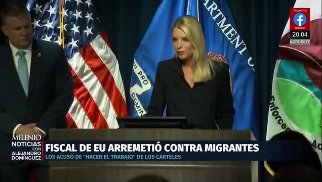 Declaraciones de Pam Bondi vinculan a migrantes con cárteles y generan controversia