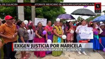 Familiares de Maricela marchan para exigir justicia por su feminicidio en Oaxaca