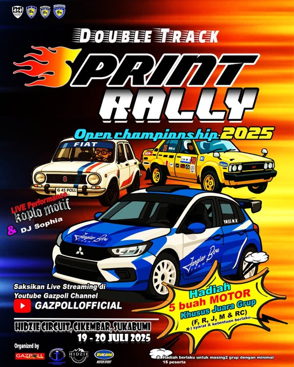 Speed Offroad & Sprint Rally 2025 Digelar di Sukabumi