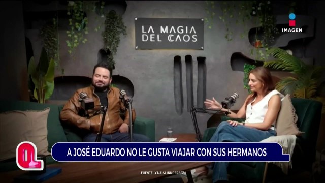 A José Eduardo Derbez no le gusta viajar con sus hermanos