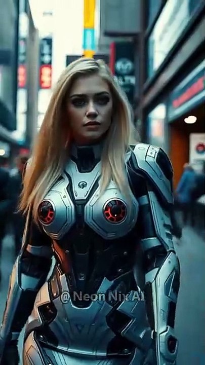 Neon Cyberpunk Diva #robot #roboticwalk #future