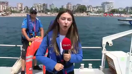 Antalya plajlarında insansız can kurtaran simitleri görev başında!