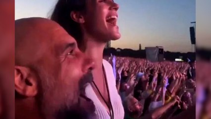 La pasión de Pep Guardiola y su hija María cantando el Don't Look Back In Anger de Oasis