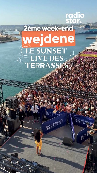 Wejdene fait chanter le public des Sunset Live des Terrasses. #wejdene #sunsetlive #concert