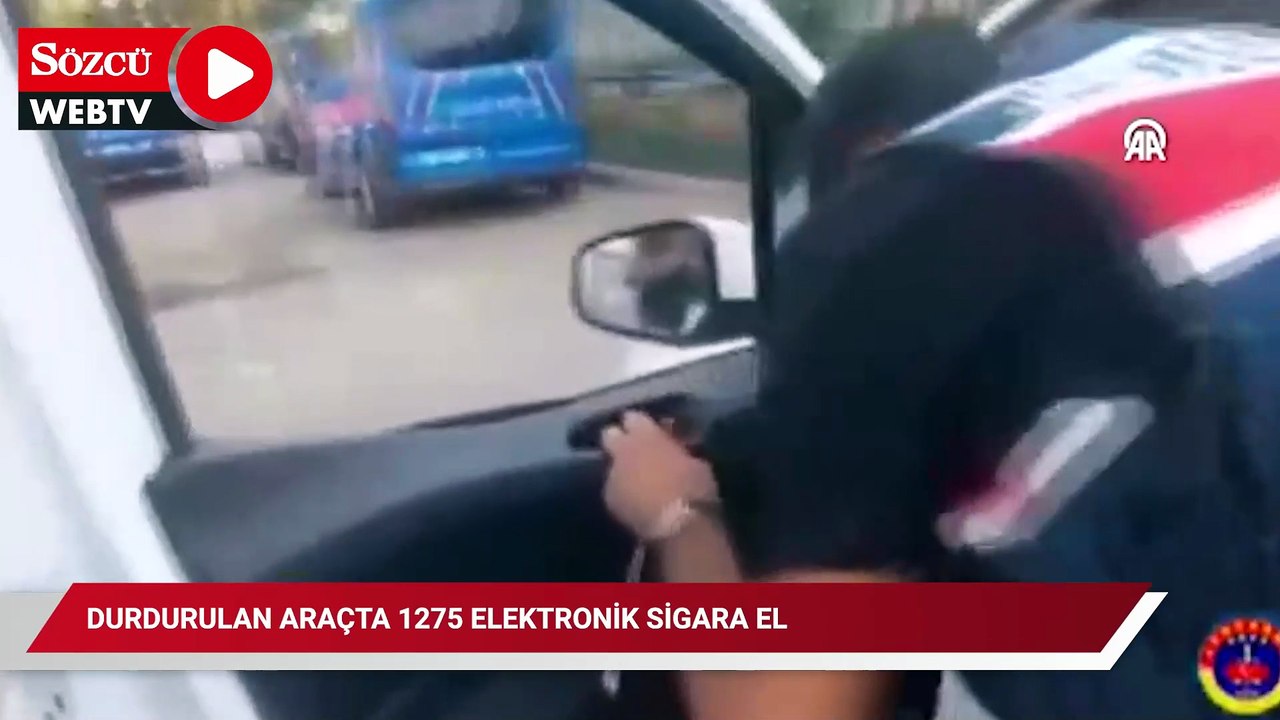Ankara'da durdurulan araçta 1275 elektronik sigara ele geçirildi