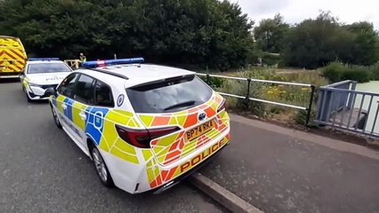 Police incident,  canal, Black Lake,  West Bromwich.