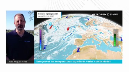 Este jueves las temperaturas bajarán en varias comunidades