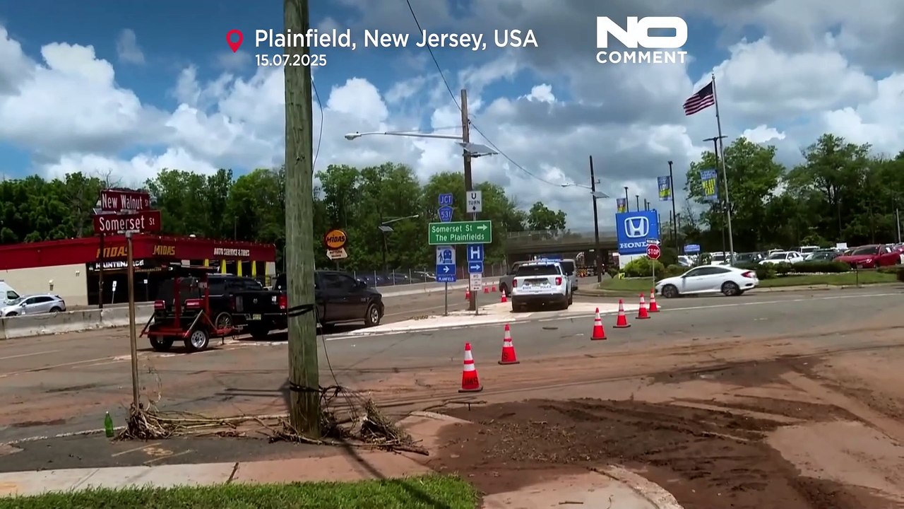 NO COMMENT: Nueva Jersey comienza la recuperación tras las fuertes inundaciones repentinas