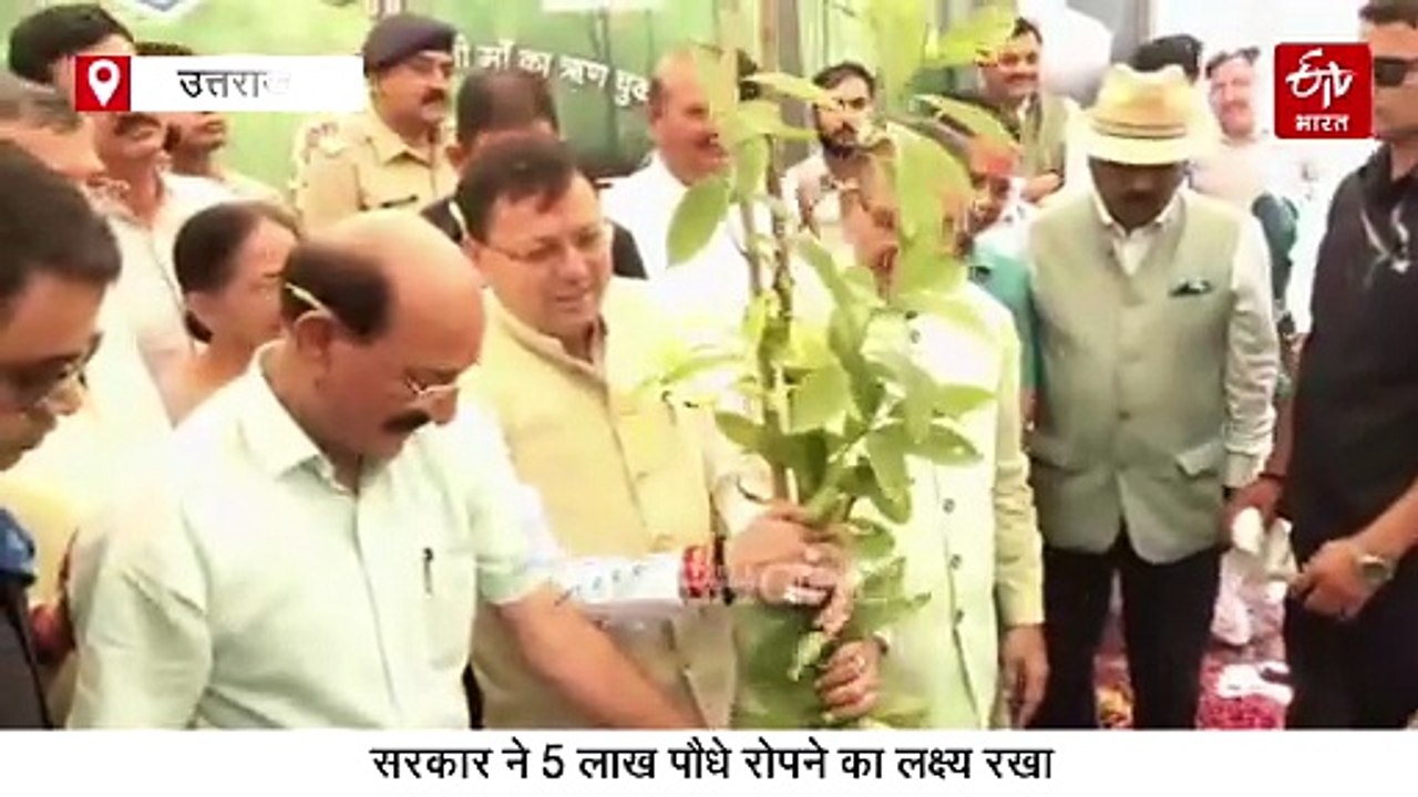 उत्तराखंड में लोकपर्व हरेला की धूम, सीएम धामी ने लगाया रुद्राक्ष का पौधा, 5 लाख पौध रोपण का लक्ष्य
